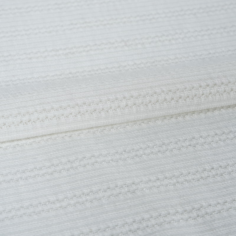 Tejido jacquard blanco lavable a máquina