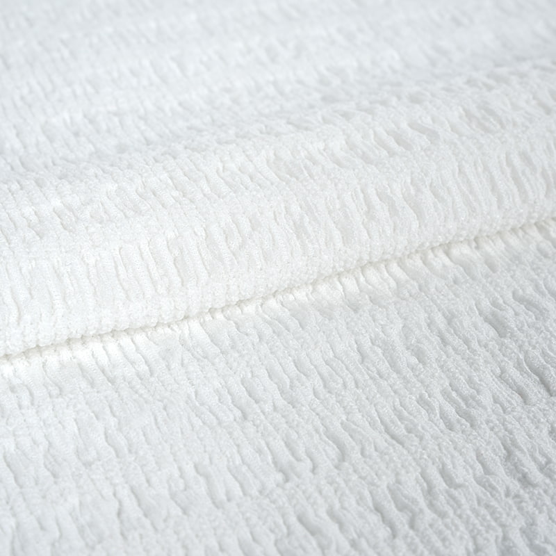 Tejido de crepé de punto deformado con poliéster y elastano