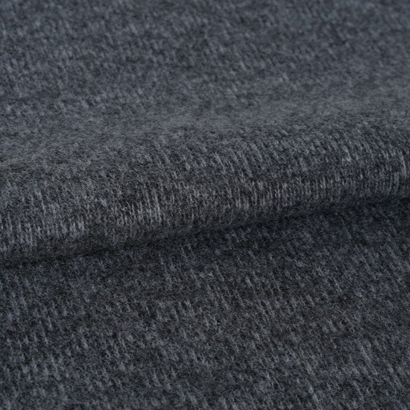 Tela de costilla mixta gris mediana de 160 cm