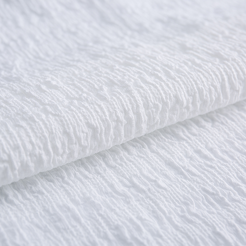 Tela arrugada elástica con nudos deformados